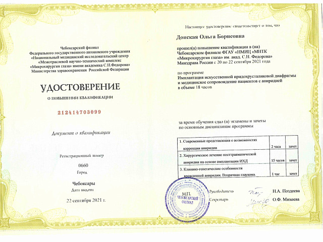 Донская Ольга Борисовна